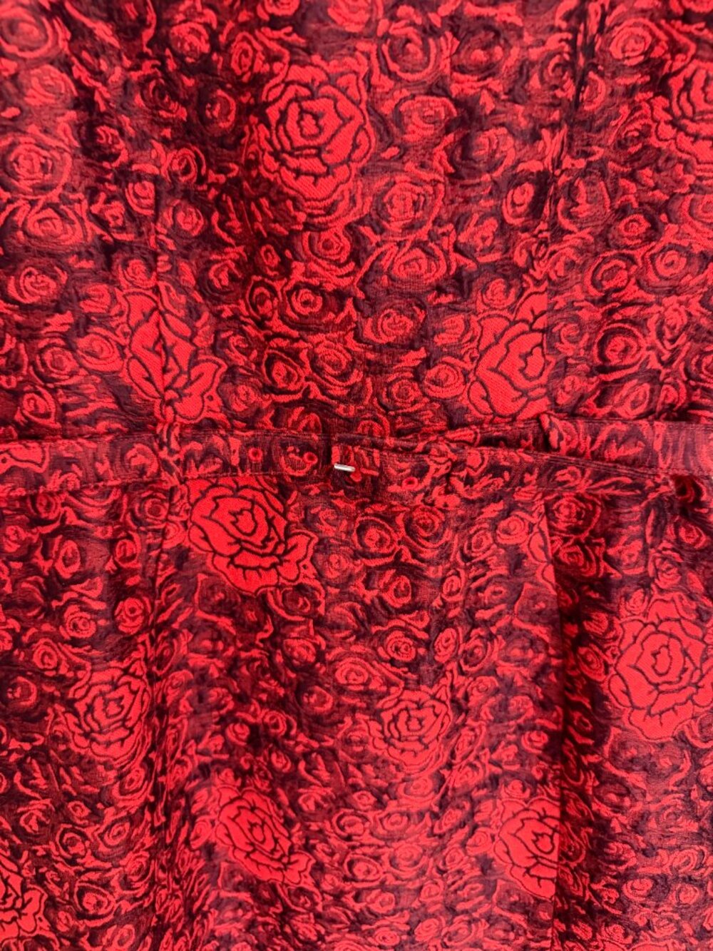 Saloni Bora belted brocade gown in scarlet rose - Picture 4 of 4